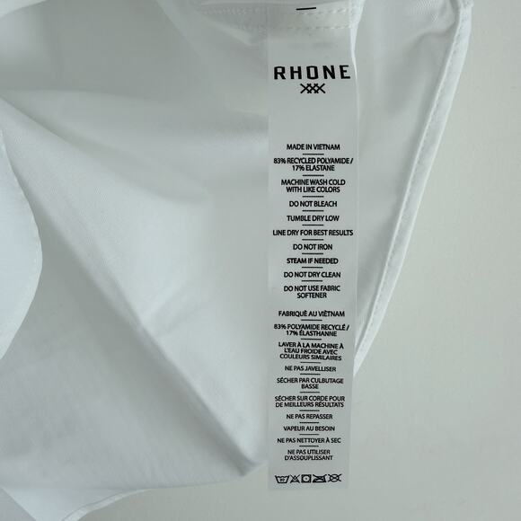 Rhone Commuter Shirt Mens Medium White Midweight Pro Button Up Performance - Picture 7 of 13